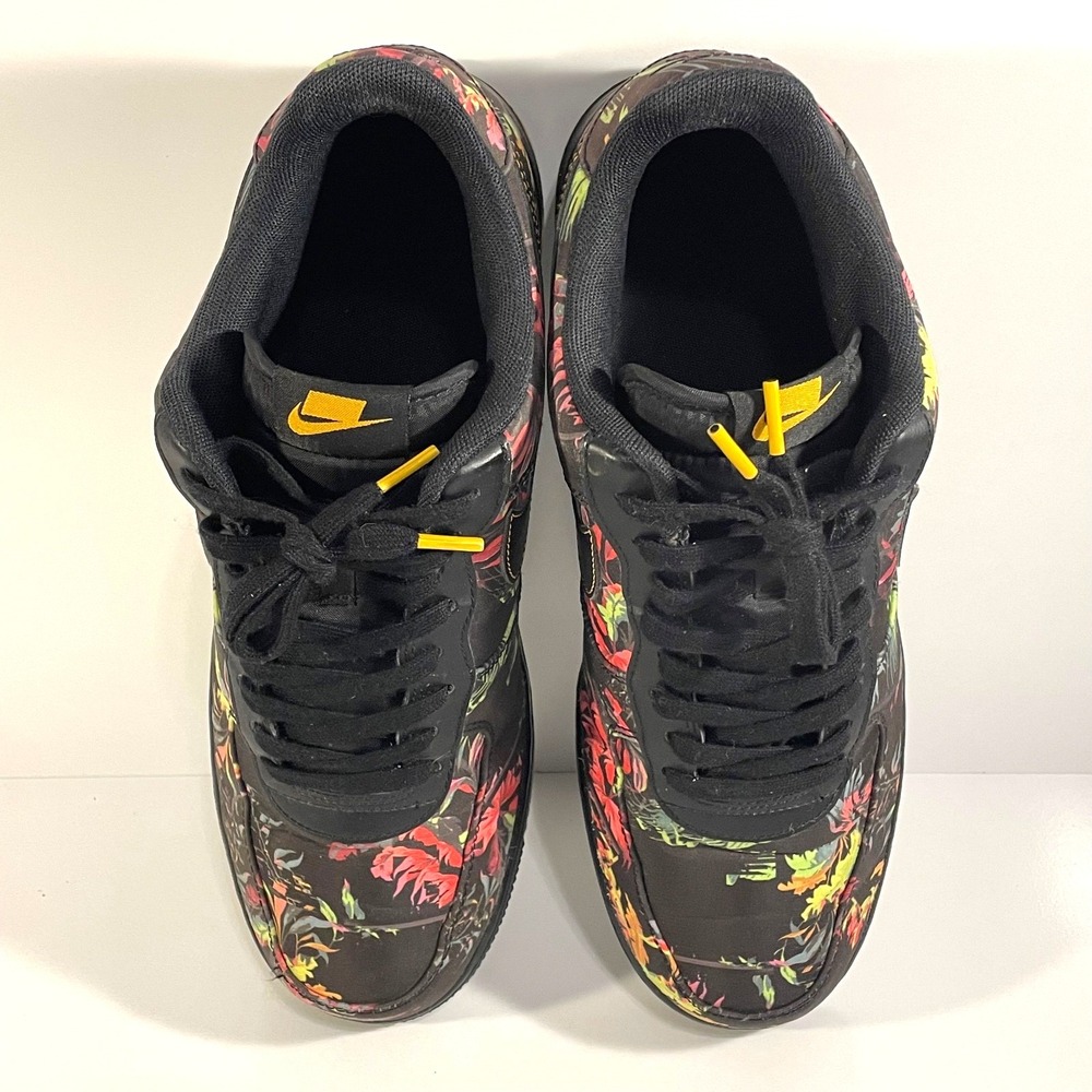 Nike Mens Size 12 Air Force 1 '07 LV8 Floral Pack Black BV6068-001 - Picture 7 of 10